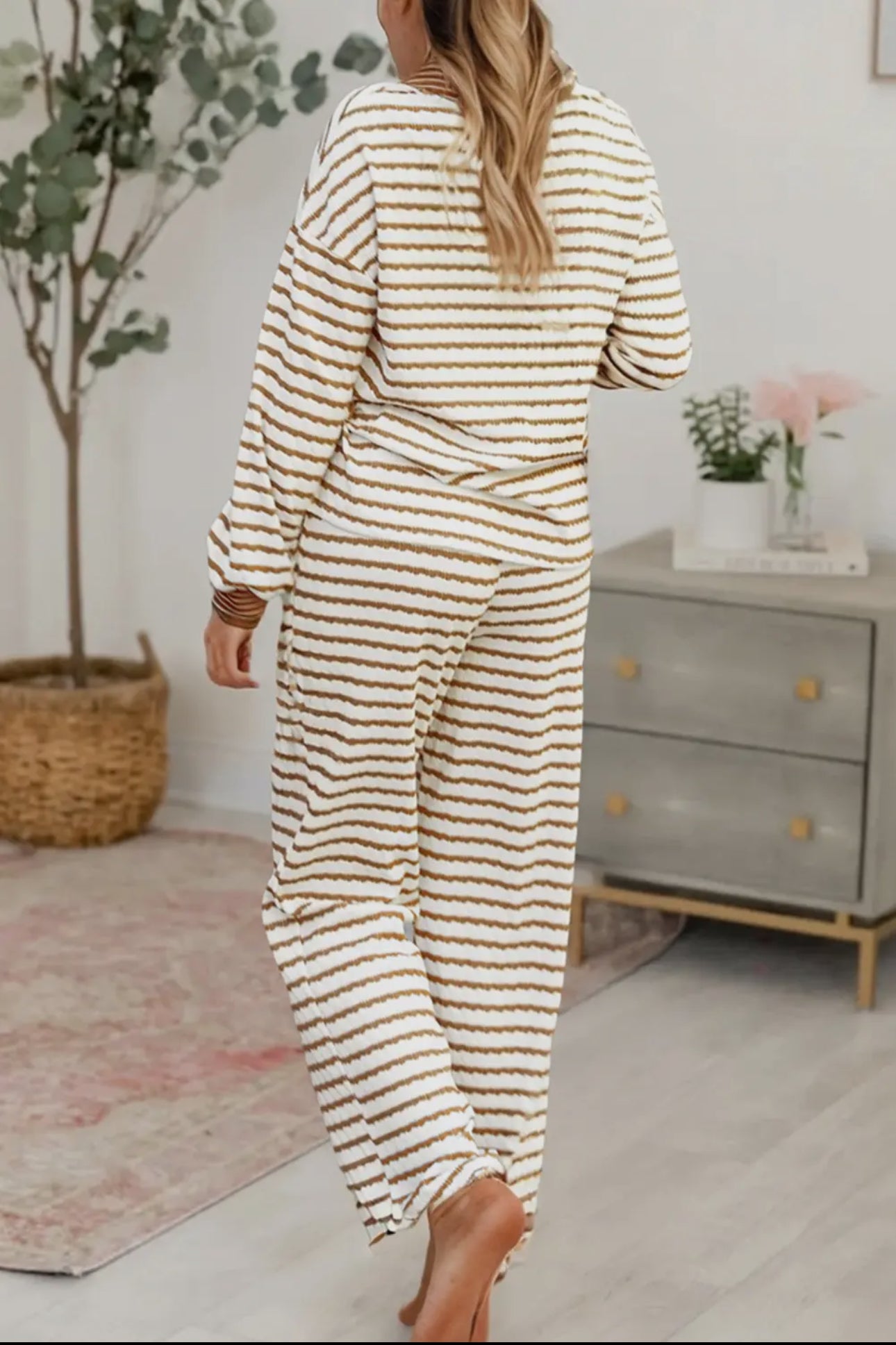 Cozy and Chic Striped Set