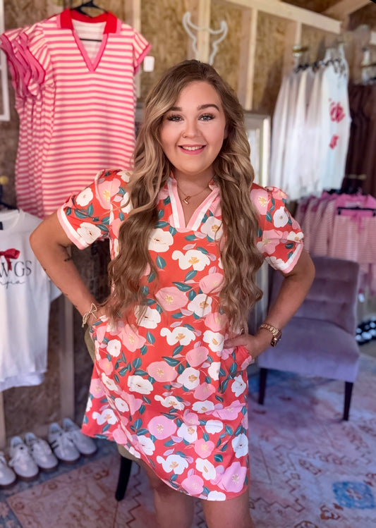 Just In Case Floral Shift Dress