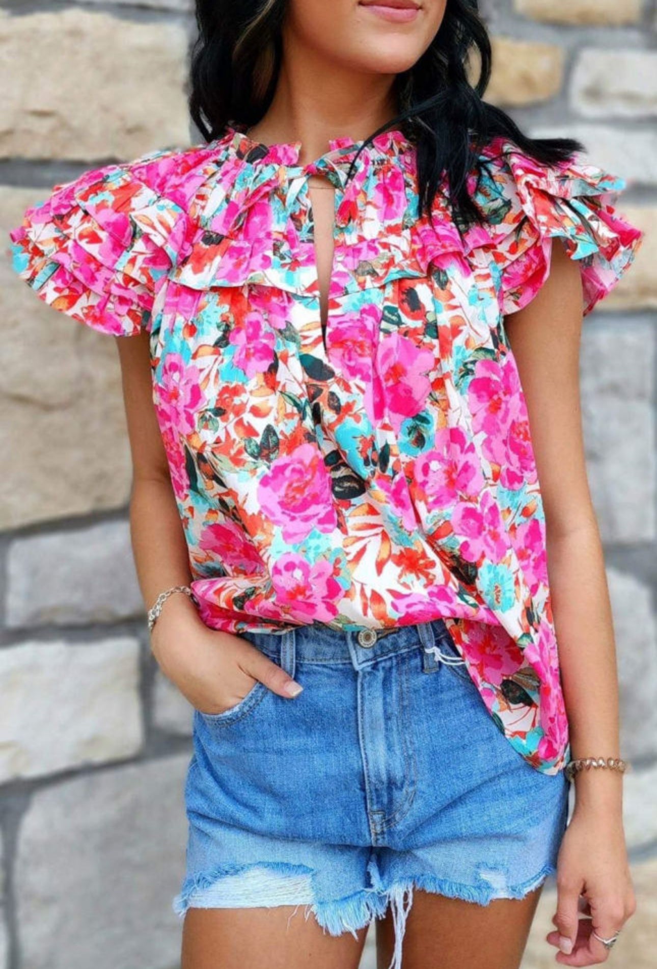 Pucker Up Floral Top