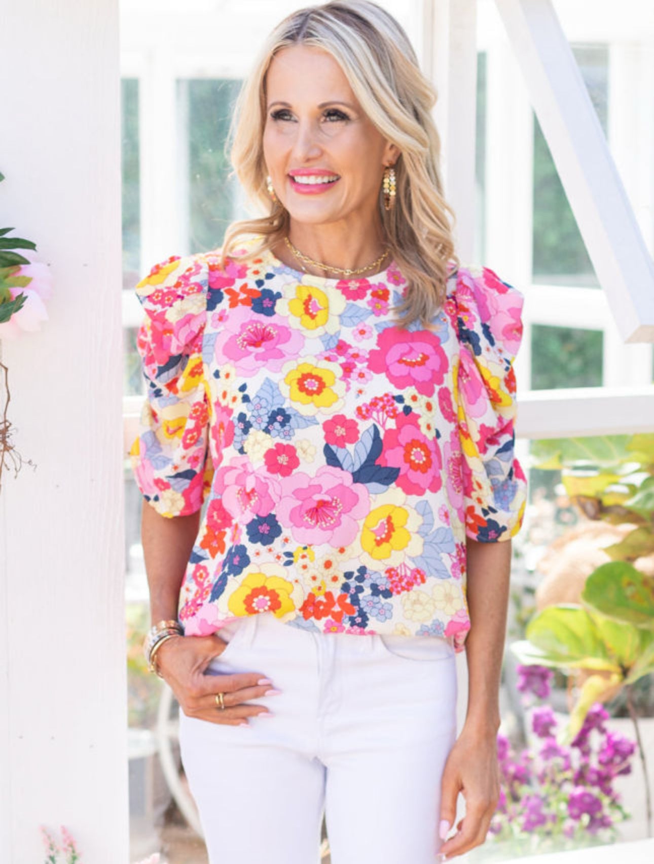 Mind Games Floral Top