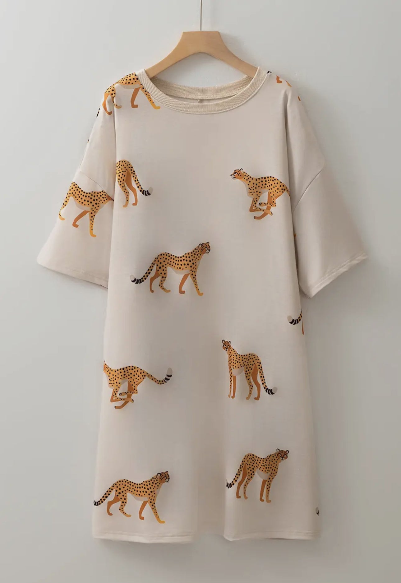 Bad As The Rest Cheetah Teeshirt Dress