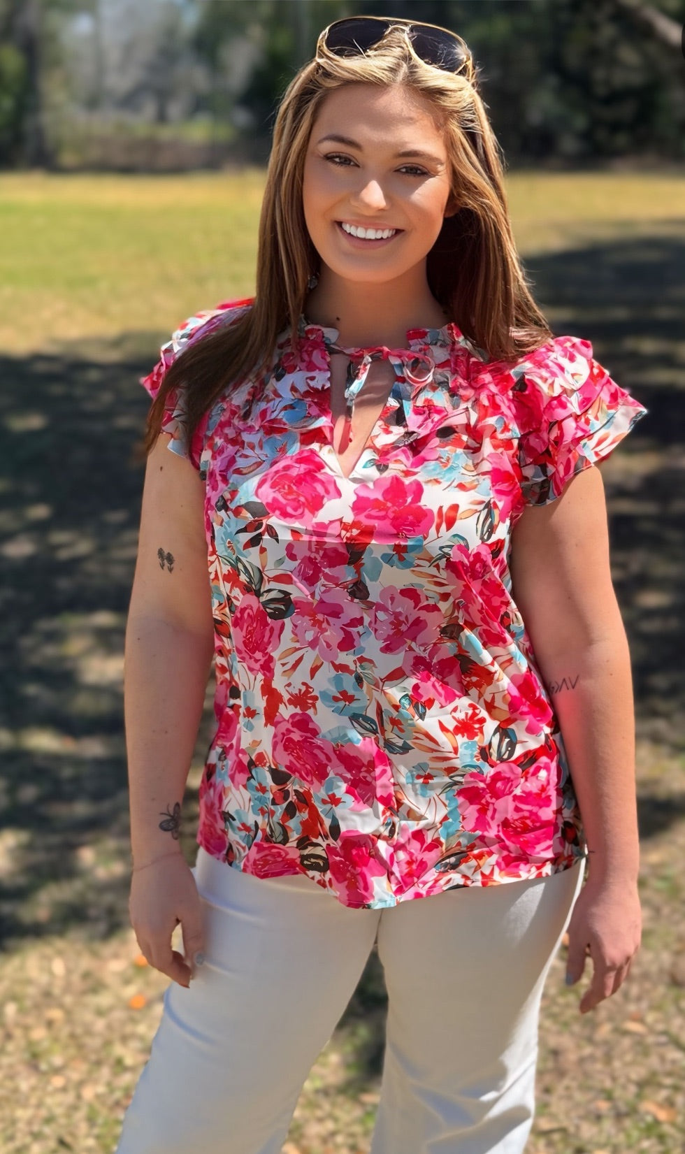 Pucker Up Floral Top