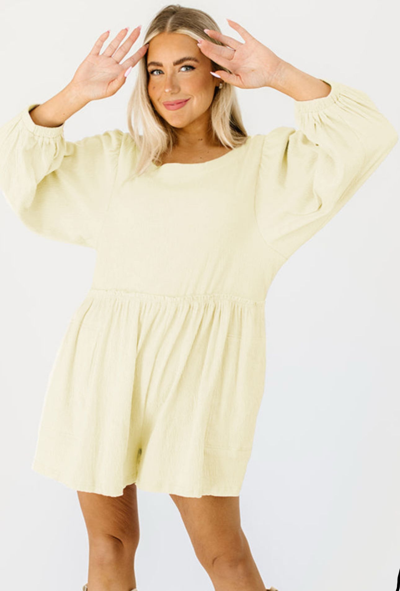 I’m Here With Someone Else Yellow Romper