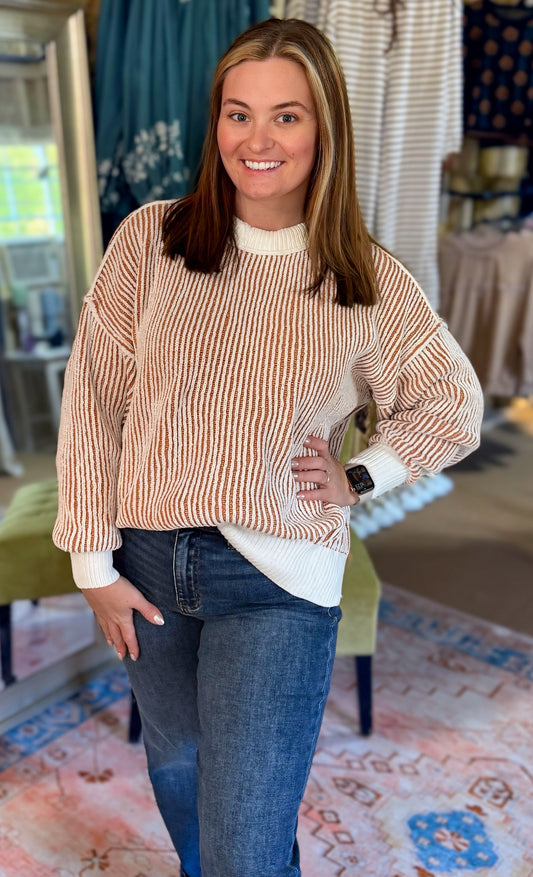 All About You Ribbed Oversized Pullover