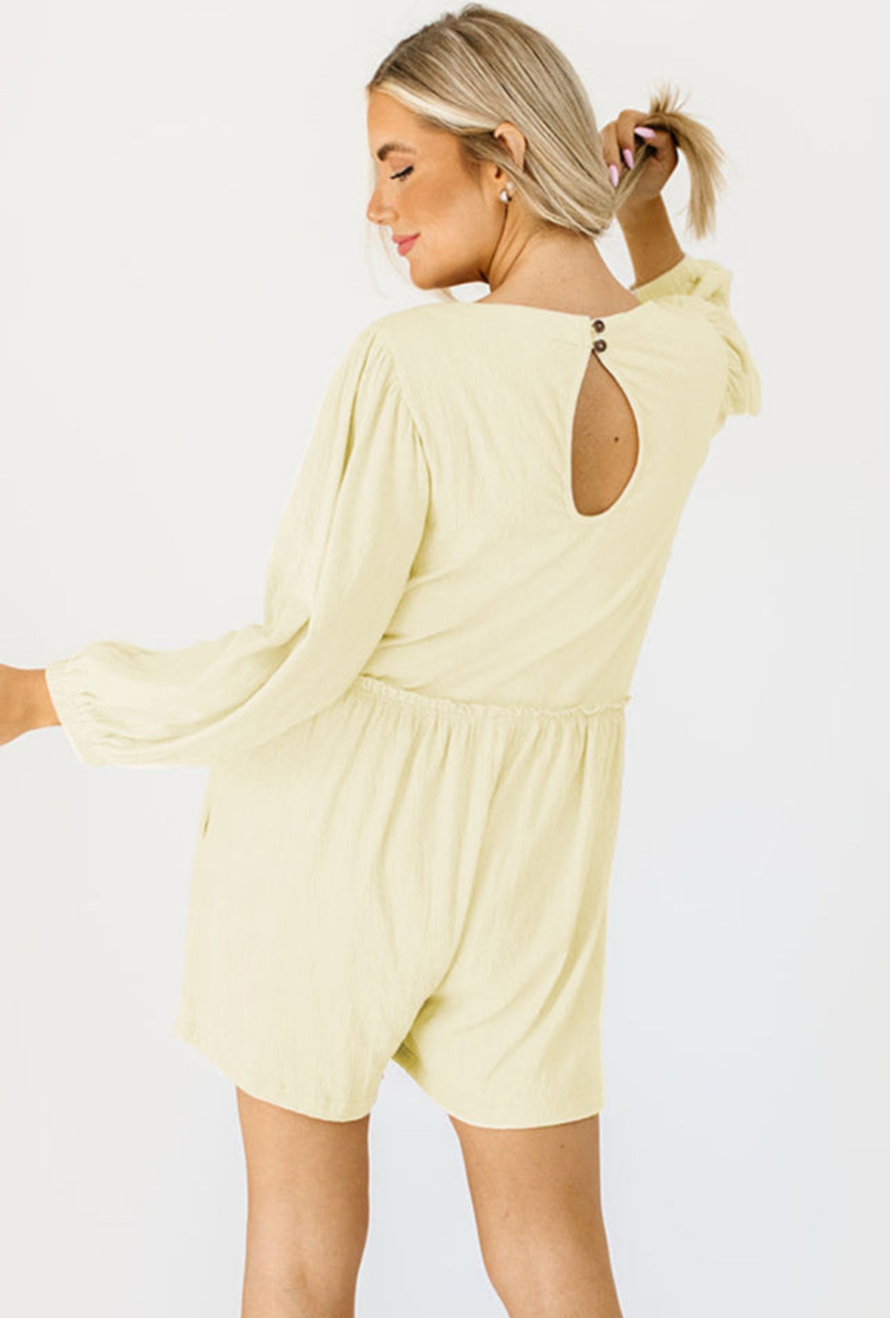 I’m Here With Someone Else Yellow Romper
