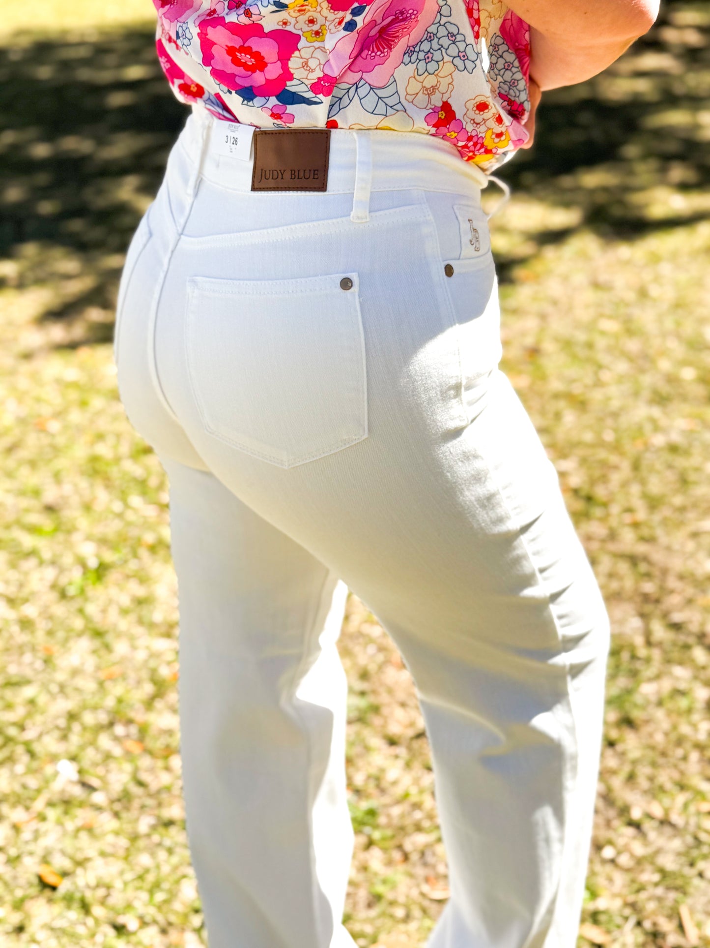When Can I See You JUDY BLUE Straight Leg Trouser Hem Pants