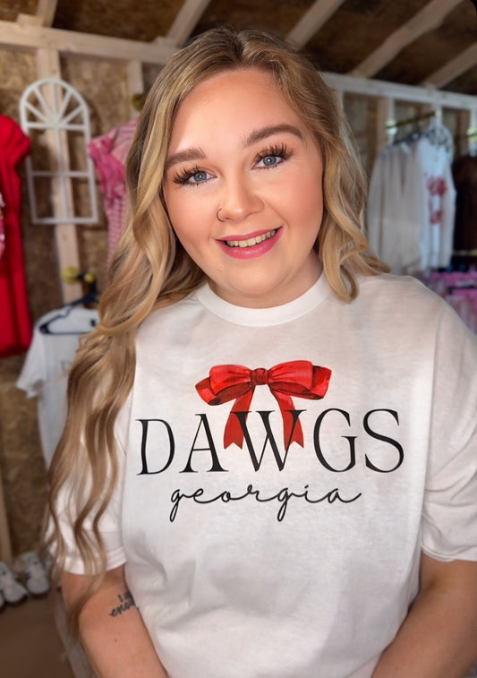 Preppy Dawgs Bow Tee