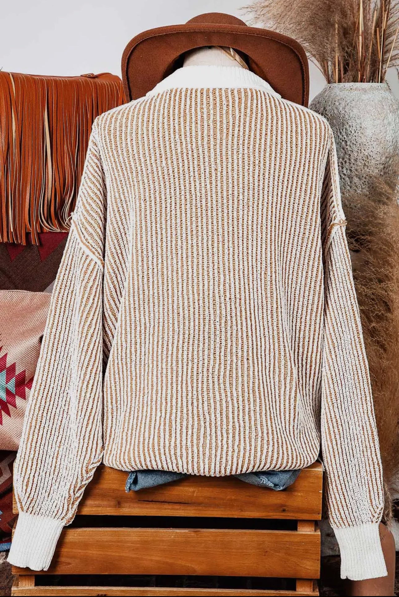 All About You Ribbed Oversized Pullover