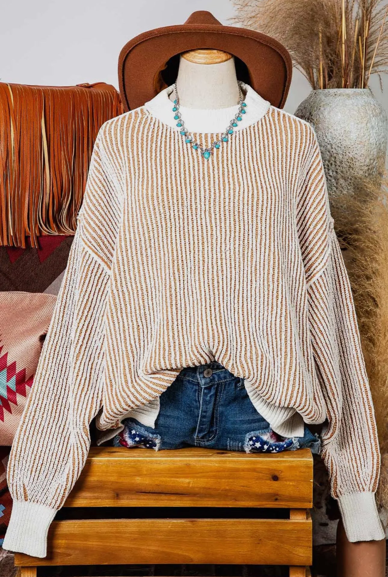 All About You Ribbed Oversized Pullover