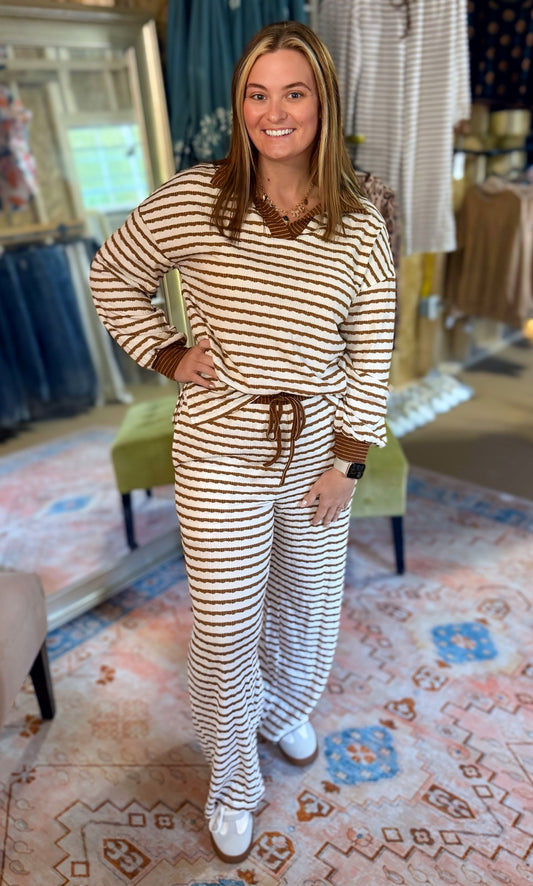 Cozy and Chic Striped Set