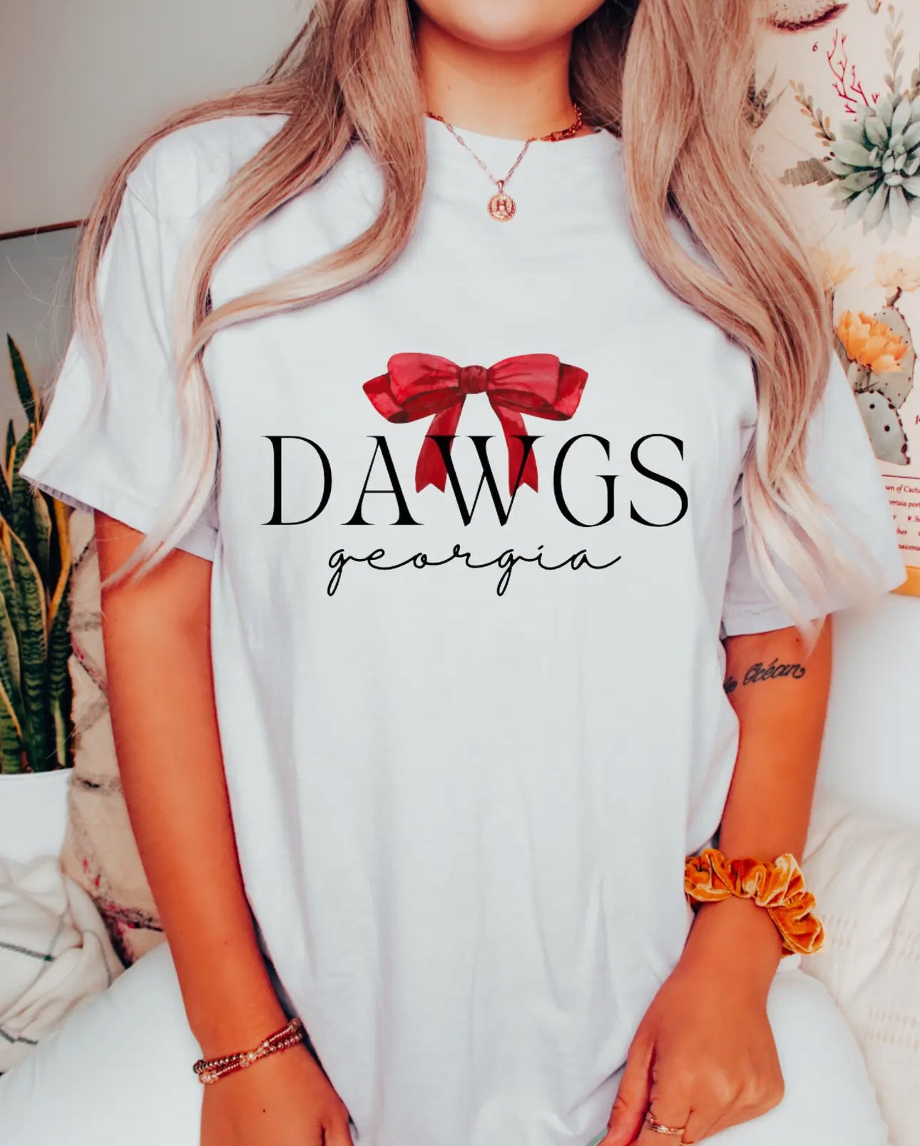 Preppy Dawgs Bow Tee
