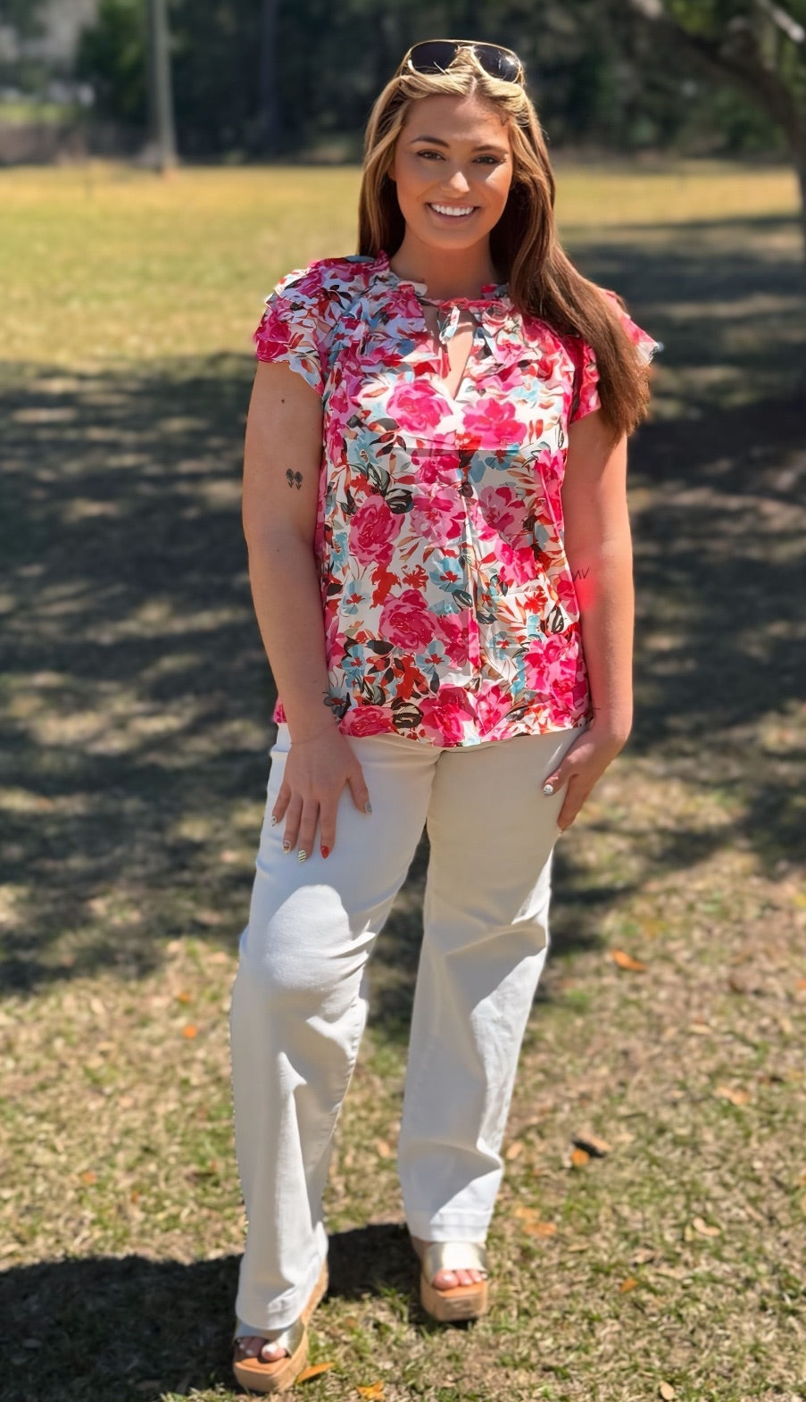 Pucker Up Floral Top